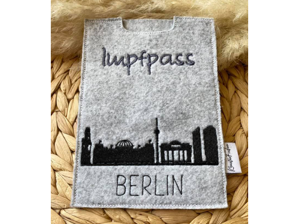Impfpasshülle Berlin - ITH-Stickdatei